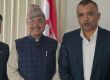 गगनकुमार थापा और पूर्णबहादुर खड्काबीच भेंटवार्ता सम्पन्न
